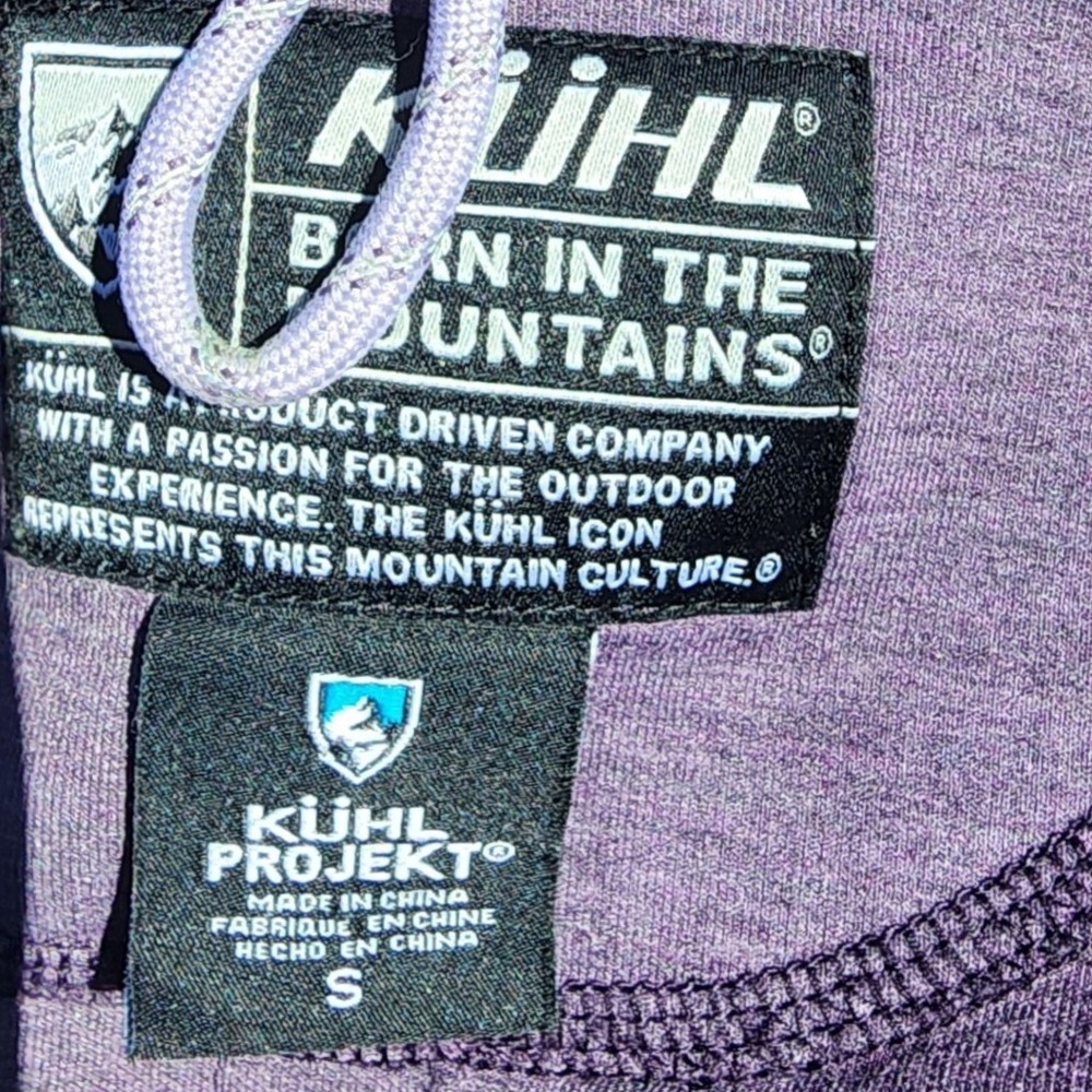 Kuhl Projekt Womens Full Zip Fleece Jacket Purple Heathered Small Hiking Trail - Picture 5 of 6